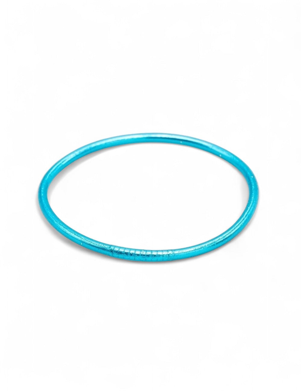Jonc Bouddhiste fin bleu turquoise