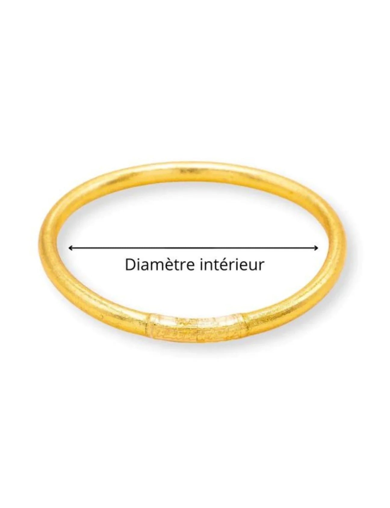 Jonc Bouddhiste large doré
