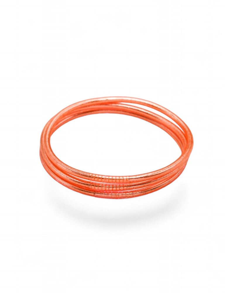 Jonc Bouddhiste fin orange